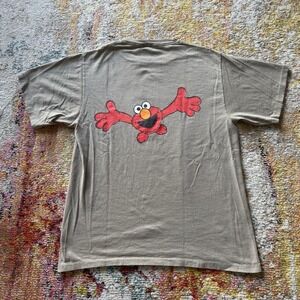 Vtg 90s Sesame Street Elmo Jim Henson Changes Brown T-Shirt L Single Stitch